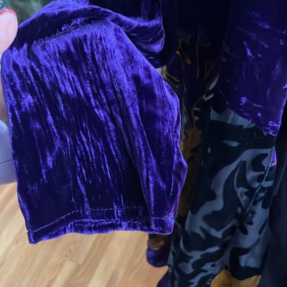 Chicos burnout velvet Kimono ; midnight violet - Picture 6 of 9